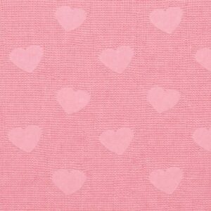 פיקה בטקסטורה לבבות צבע ורוד סומק